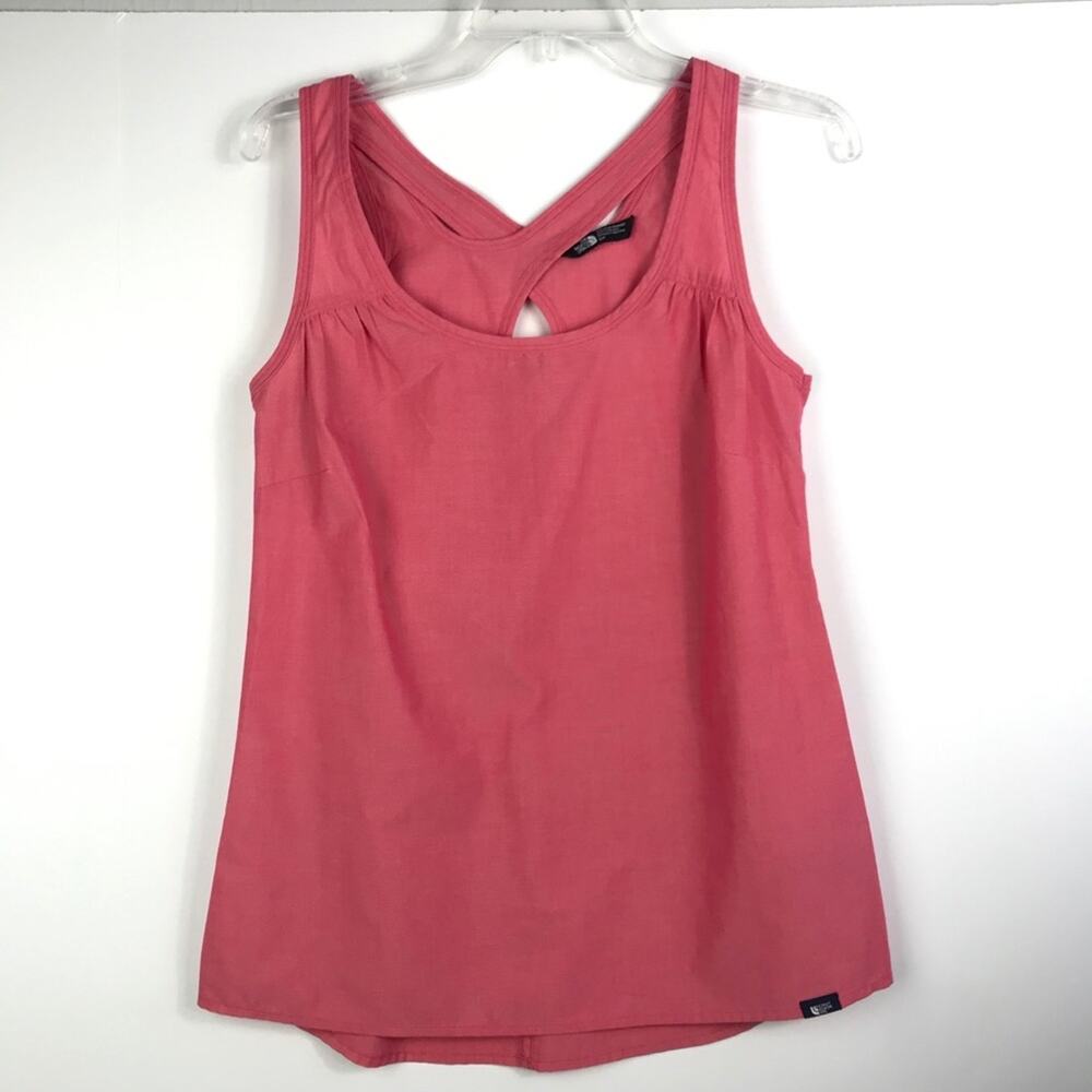 The North Face tank top cross back coral pink